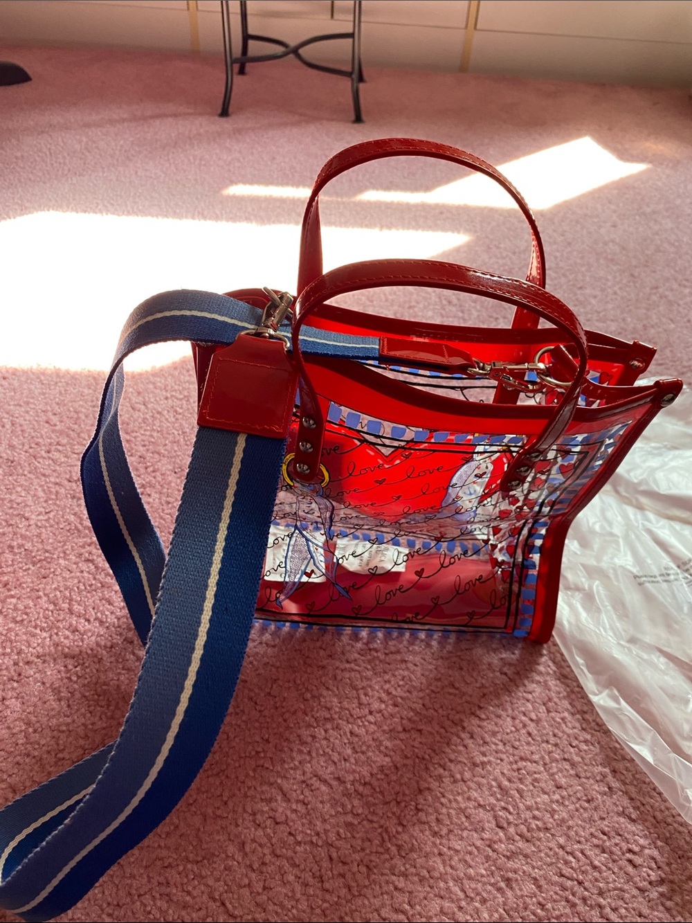 Stripes loved vinyl tote by Brighton - Picture 8 of 9